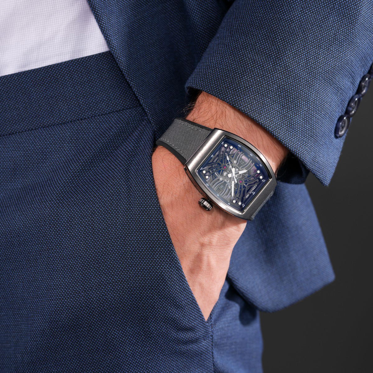 Cerruti 1881 Calliano Automatic Men's Watch – Skeleton Dial