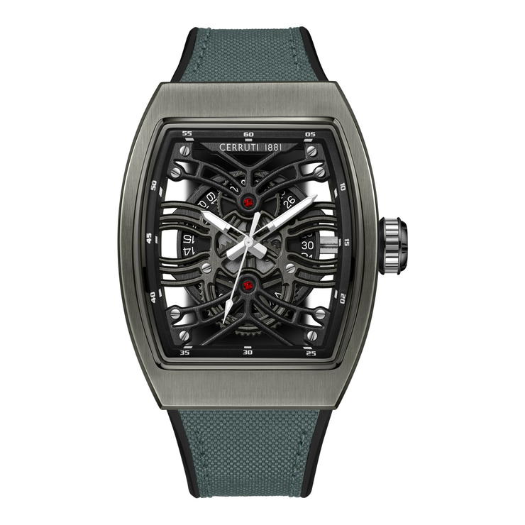 Cerruti 1881 Calliano Automatic Men's Watch – Skeleton Dial