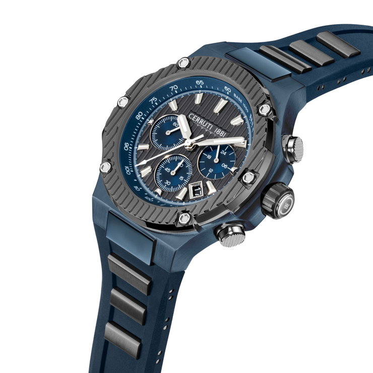 Cerruti 1881 Lucardo Men's Blue Chronograph Watch
