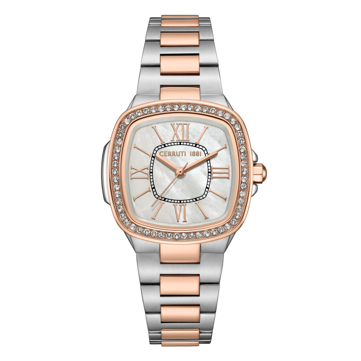 Cerruti 1881 Two Tone Ladies Watch - Crystal Bezel
