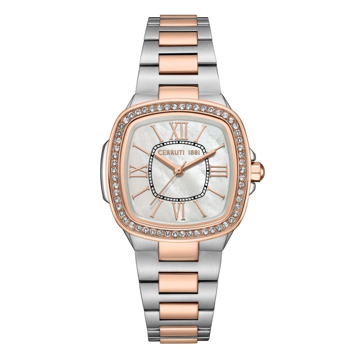 Cerruti 1881 Two Tone Ladies Watch - Crystal Bezel