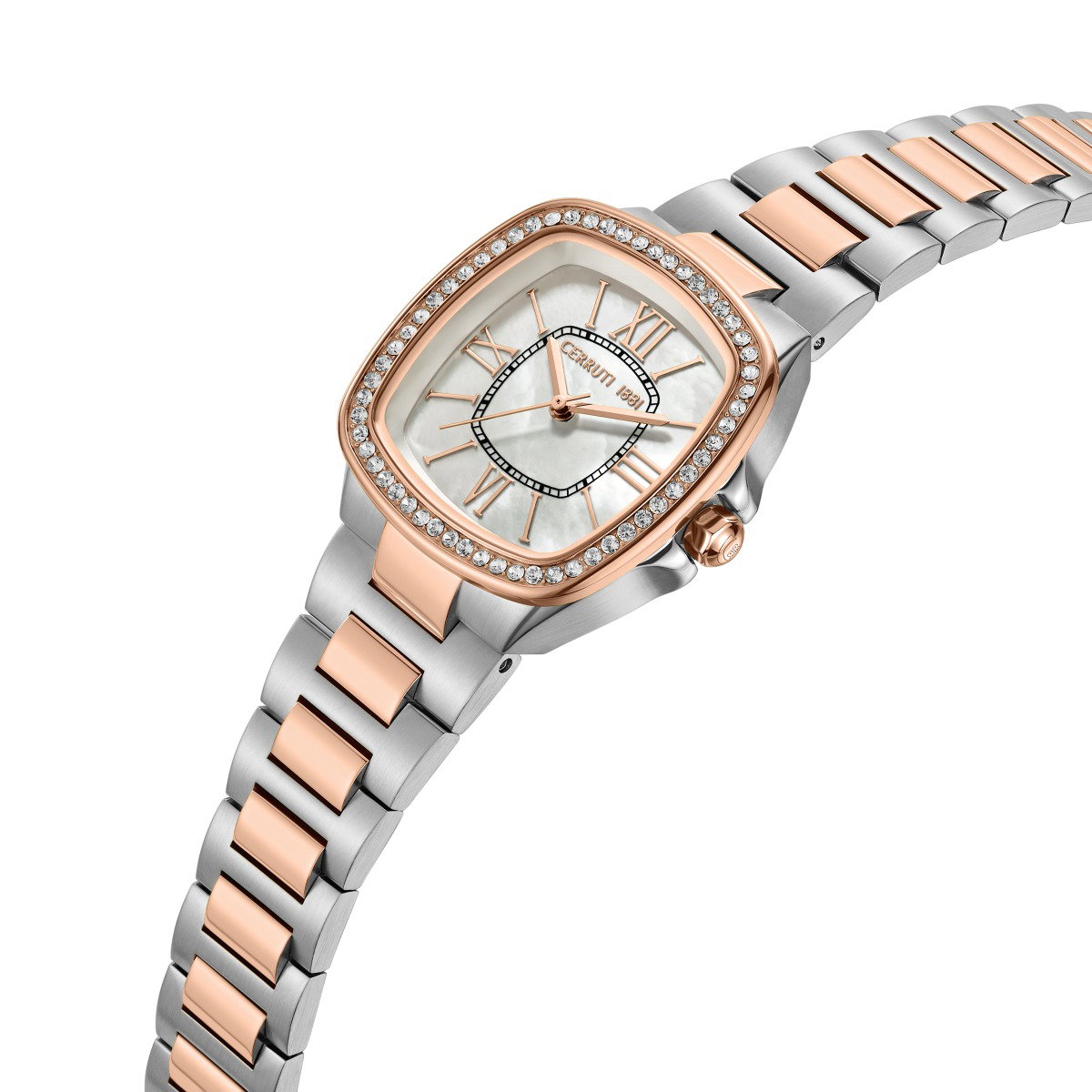 Cerruti 1881 Two Tone Ladies Watch - Crystal Bezel
