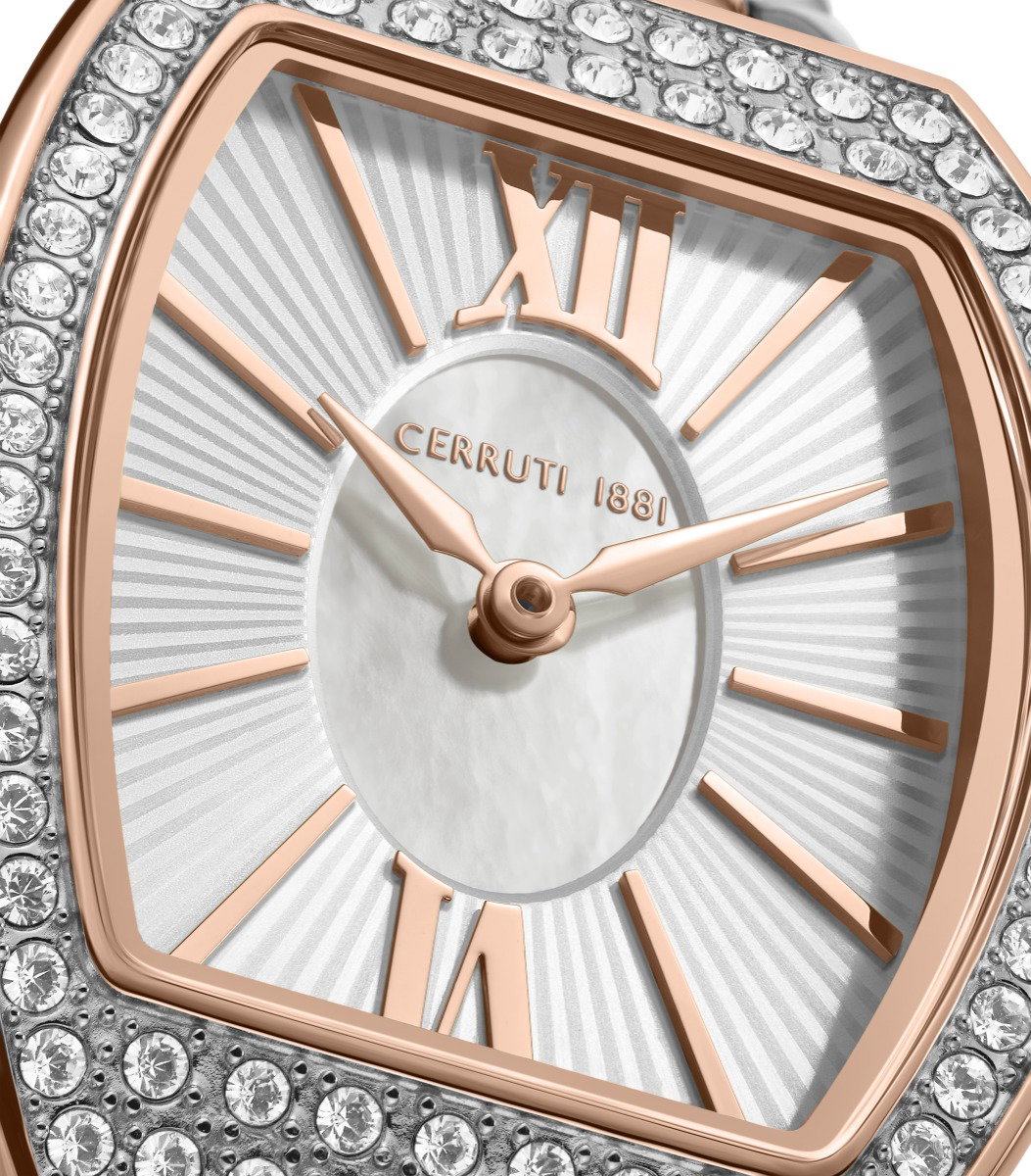 Cerruti 1881 Two Tone Ladies Watch with Crystal Bezel