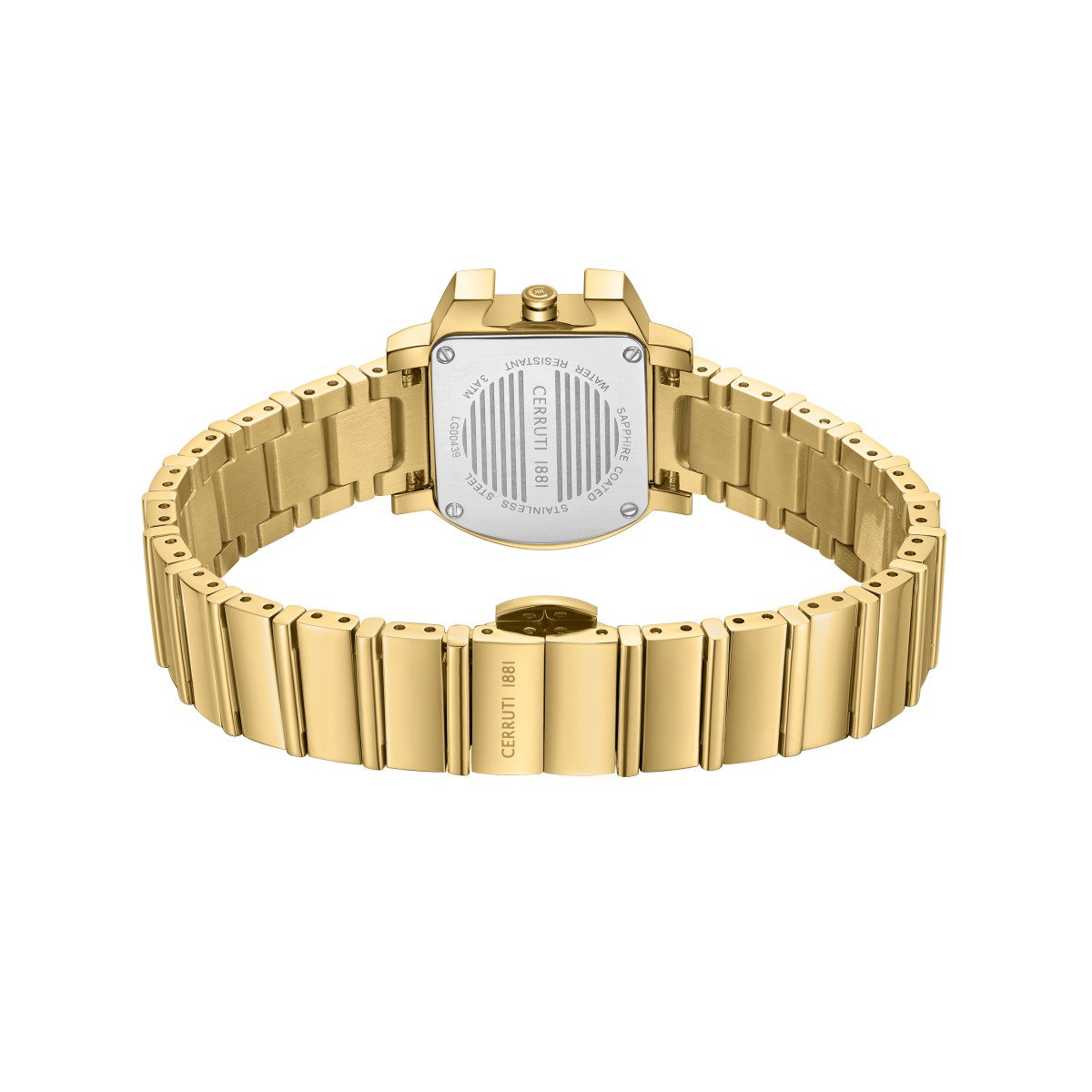 Cerruti 1881 Gold Ladies Watch with Green Crystal Dial