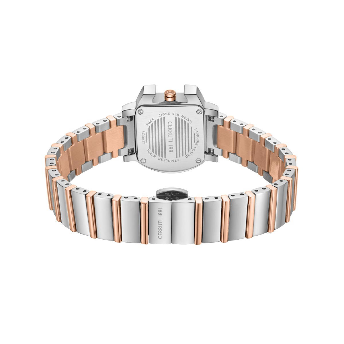 Cerruti 1881 Two Tone Steel Ladies Watch with Crystal Dial