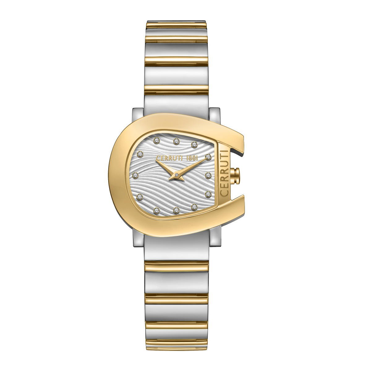 Cerruti 1881 Two Tone Steel Ladies Watch - Crystal Dial