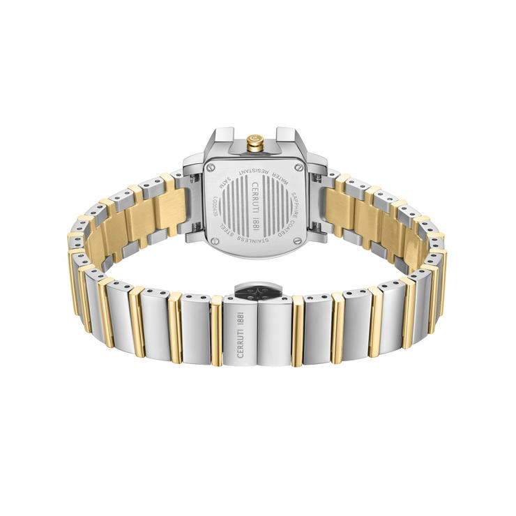 Cerruti 1881 Two Tone Steel Ladies Watch - Crystal Dial