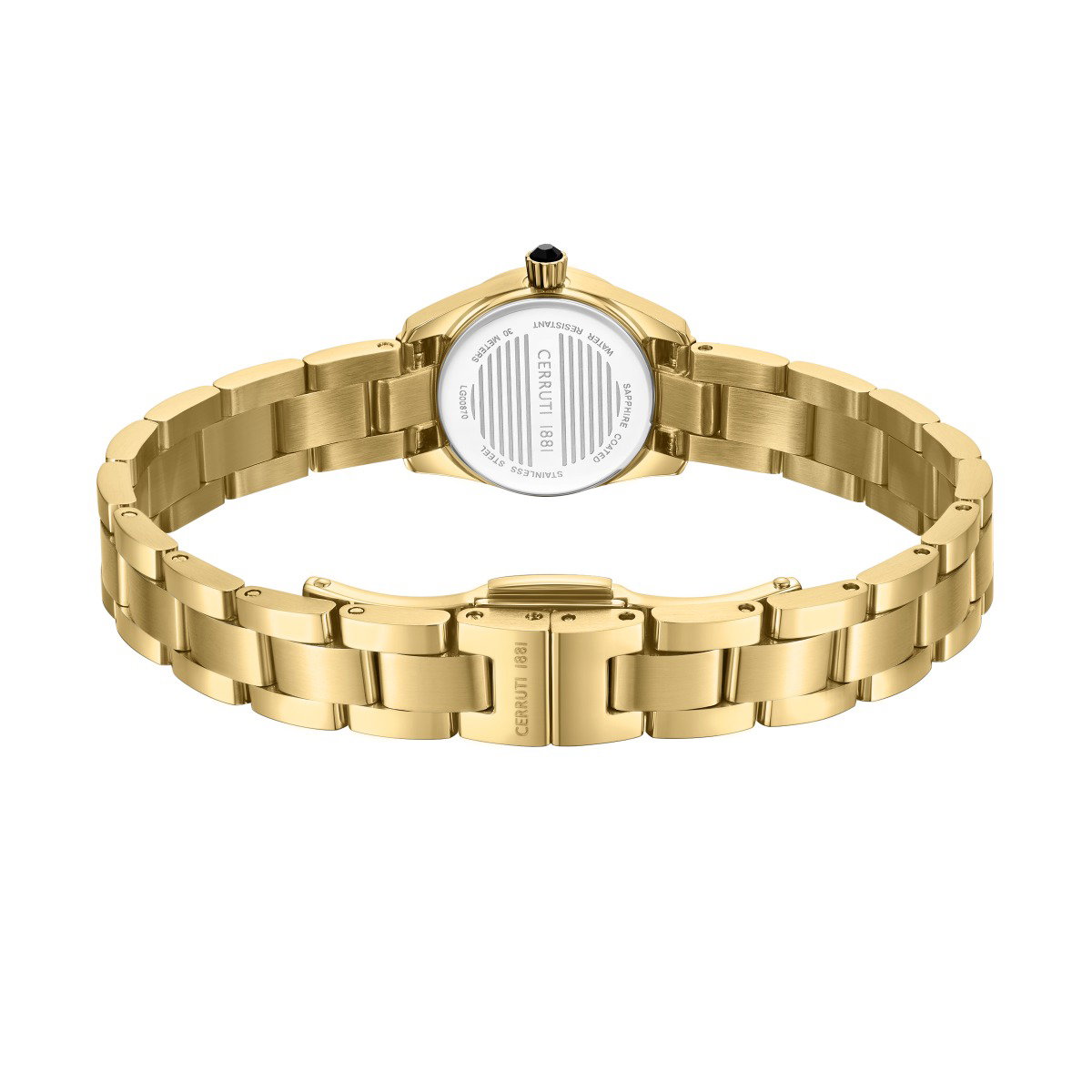 Cerruti 1881 Gold Tone Watch & Green Crystal Dial