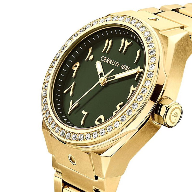 Cerruti 1881 Ruscello watch for women gold , Green
