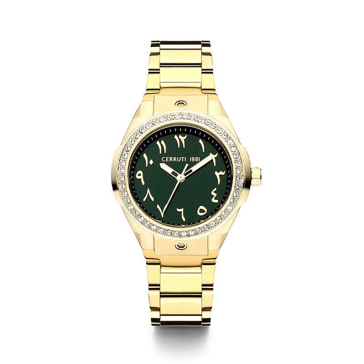 Cerruti 1881 Ruscello watch for women gold , Green