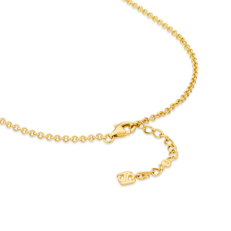 Saint Honore necklace for women steel gold , Mother of pearl