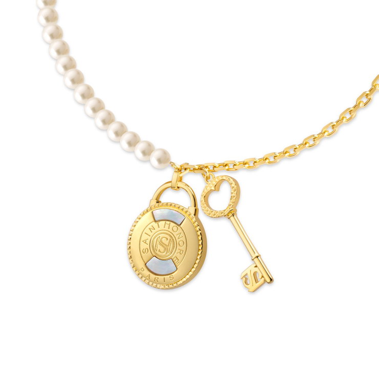 Saint Honore PONT DES ARTS necklace for women gold