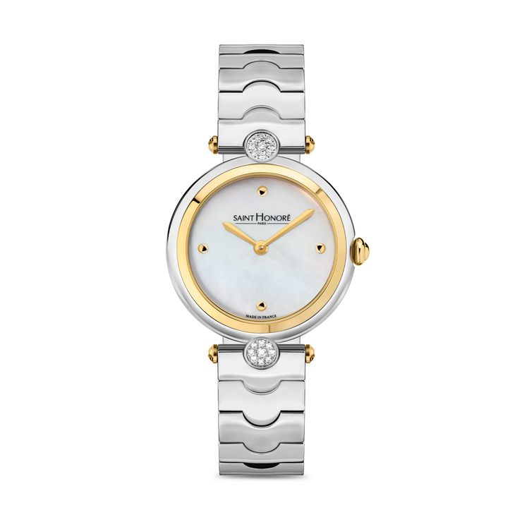 Saint Honore Luxury Watch - Mother-of-Pearl , Silver