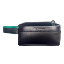 حقيبة يد ايطاليه جلد لون اسود واخضر من مونتغرابا