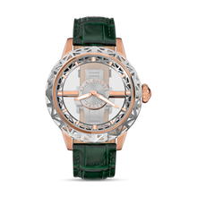 ساعة يد سانت هونوريه النسائية الفاخرة بسوار جلدي اخضر