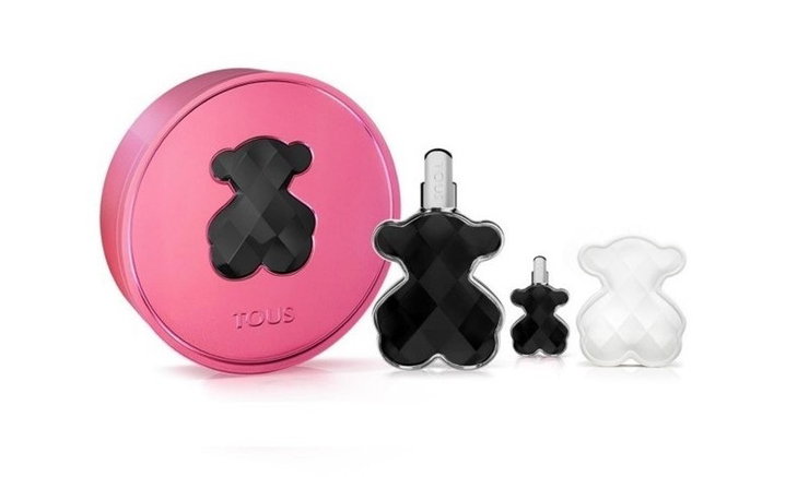 Tous Love Me The Onyx Parfum Set – 90ml + 4.5ml + Ceramic Bear