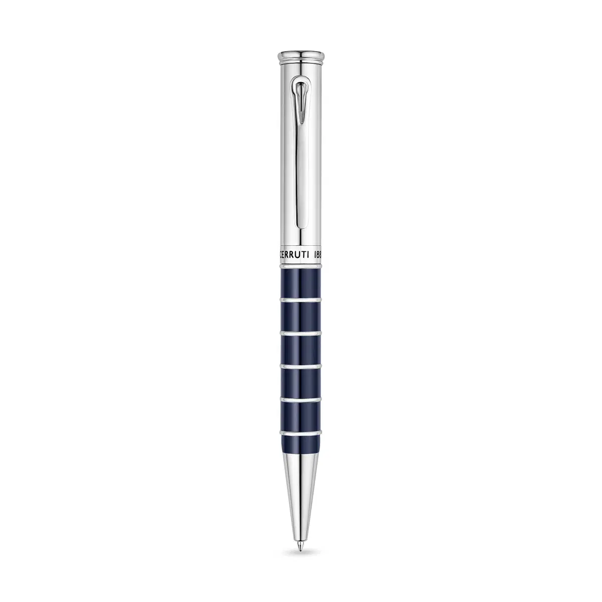Cerruti 1881 Ivo Blue and Silver Ballpoint Pen
