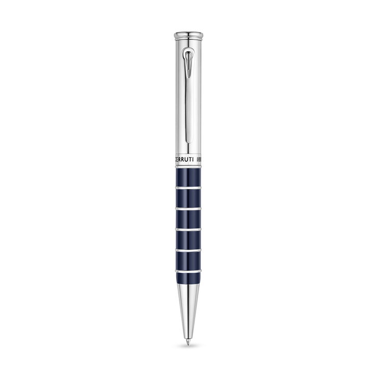 Cerruti 1881 Ivo Blue and Silver Ballpoint Pen