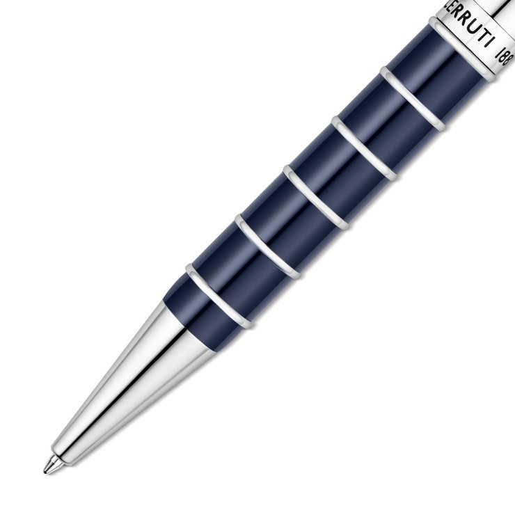 Cerruti 1881 Ivo Blue and Silver Ballpoint Pen