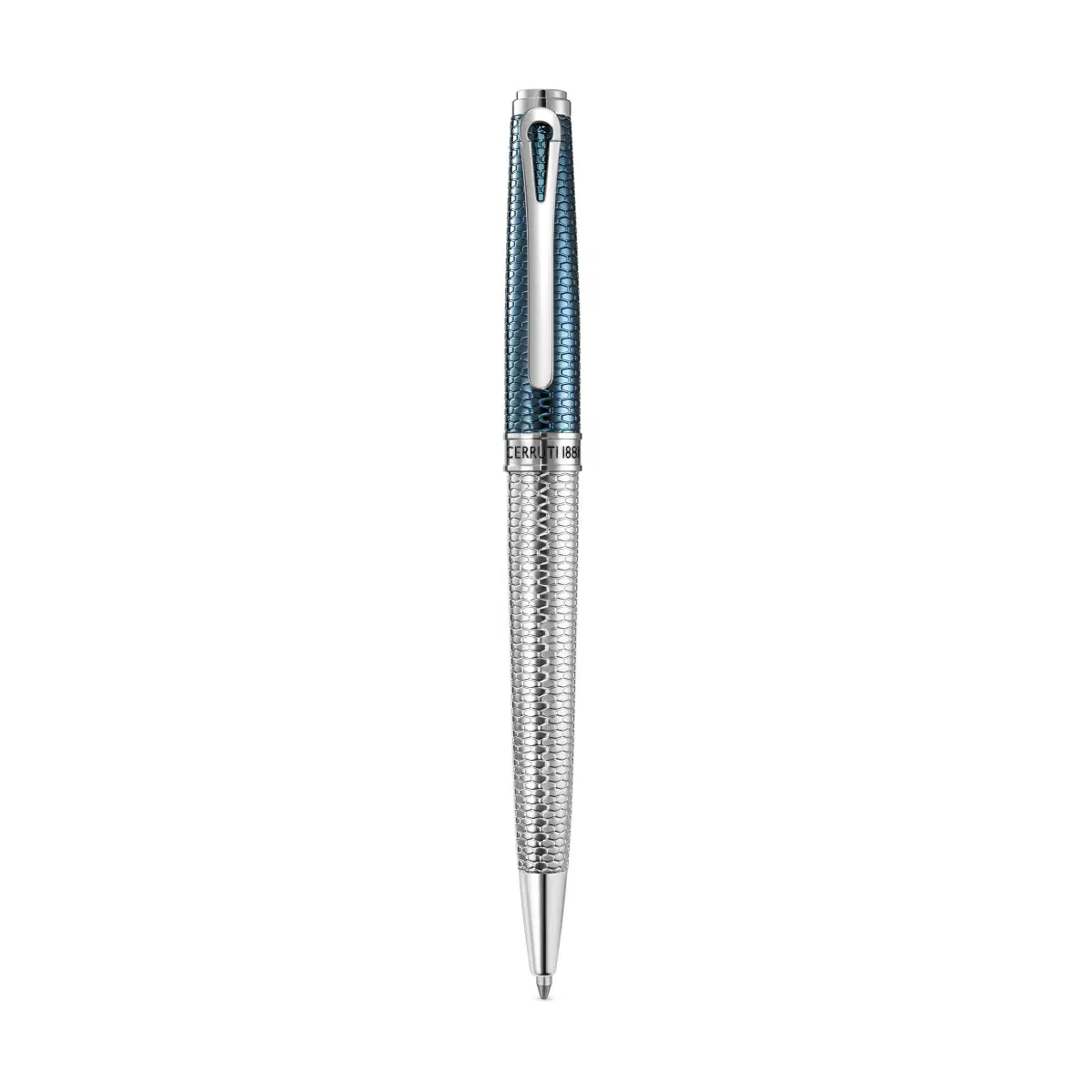 Cerruti 1881 Giovanni Men's Silver & Blue Ballpoint Pen