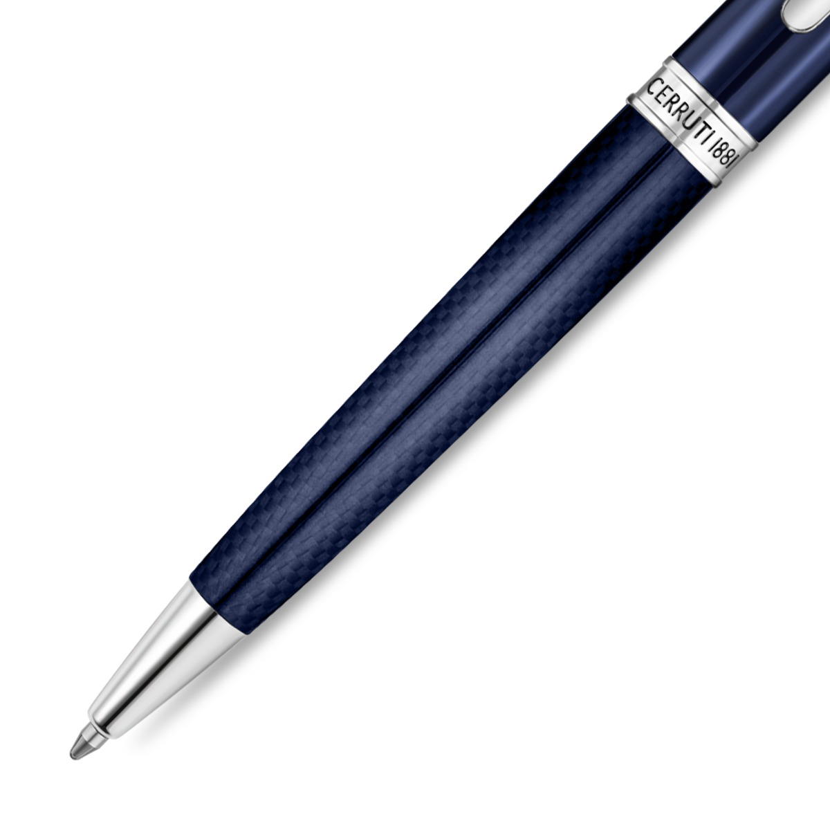 Cerruti 1881 Marco Men's Blue Carbon Fiber Ballpoint Pen