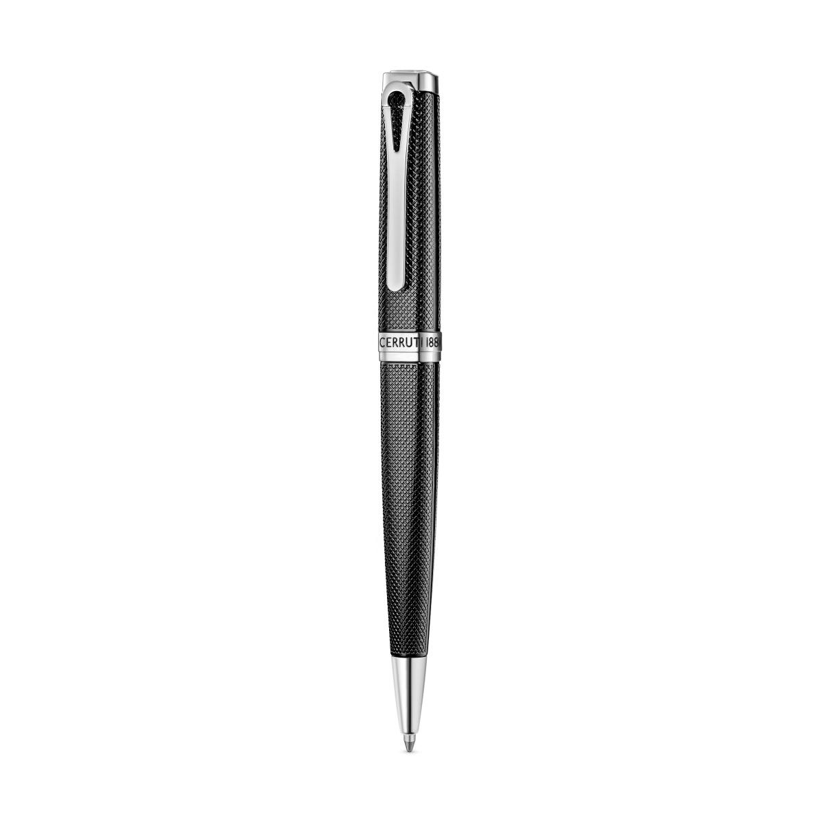 Cerruti 1881 Enzo Men's Black Textured Ballpoint Pen