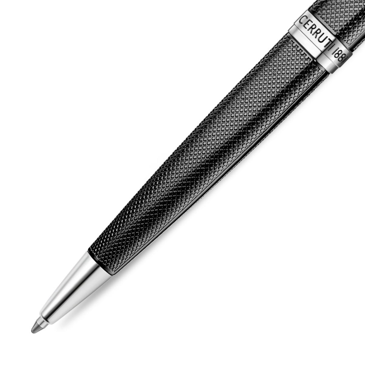Cerruti 1881 Enzo Men's Black Textured Ballpoint Pen