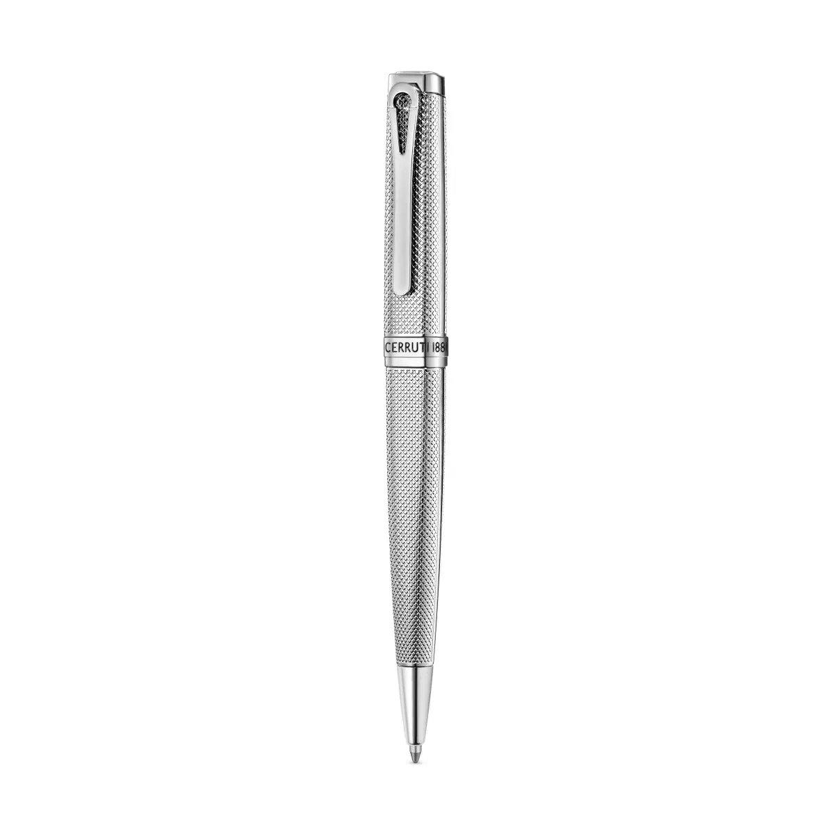 Cerruti 1881 Enzo Men's Silver Textured Ballpoint Pen