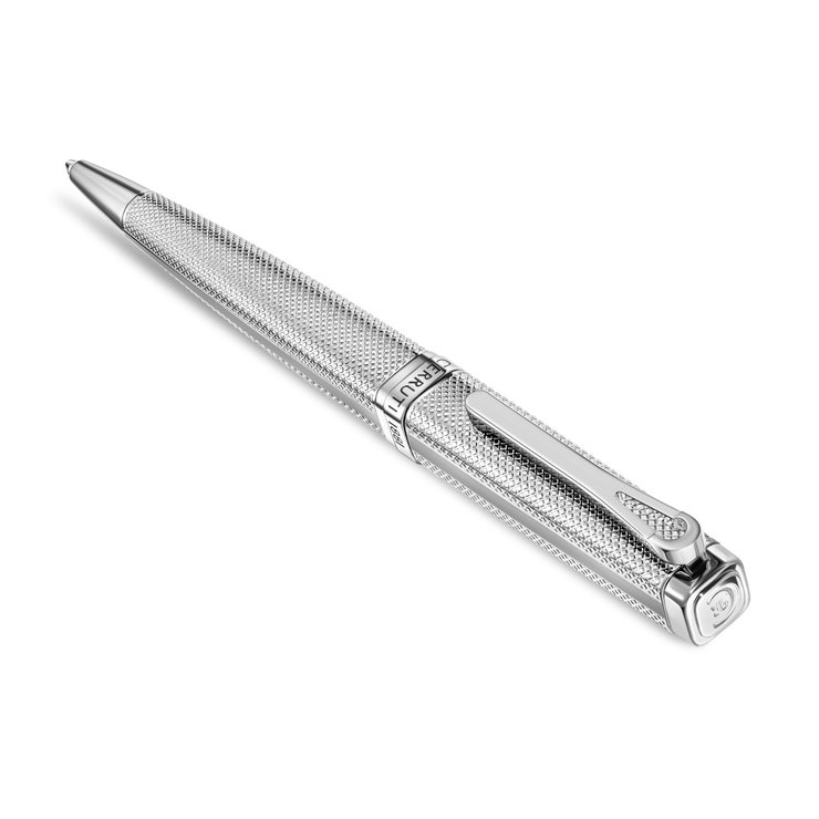 Cerruti 1881 Enzo Men's Silver Textured Ballpoint Pen
