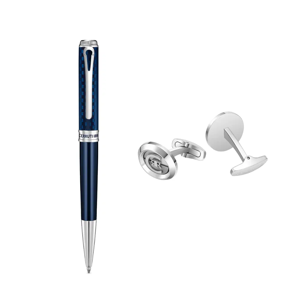 Cerruti 1881 Angelo Men's Ballpoint Pen and Cufflinks Set
