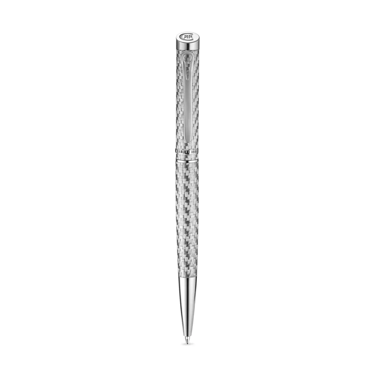Cerruti 1881 Teodoro Men's Grey & Silver Carbon Ballpoint Pen
