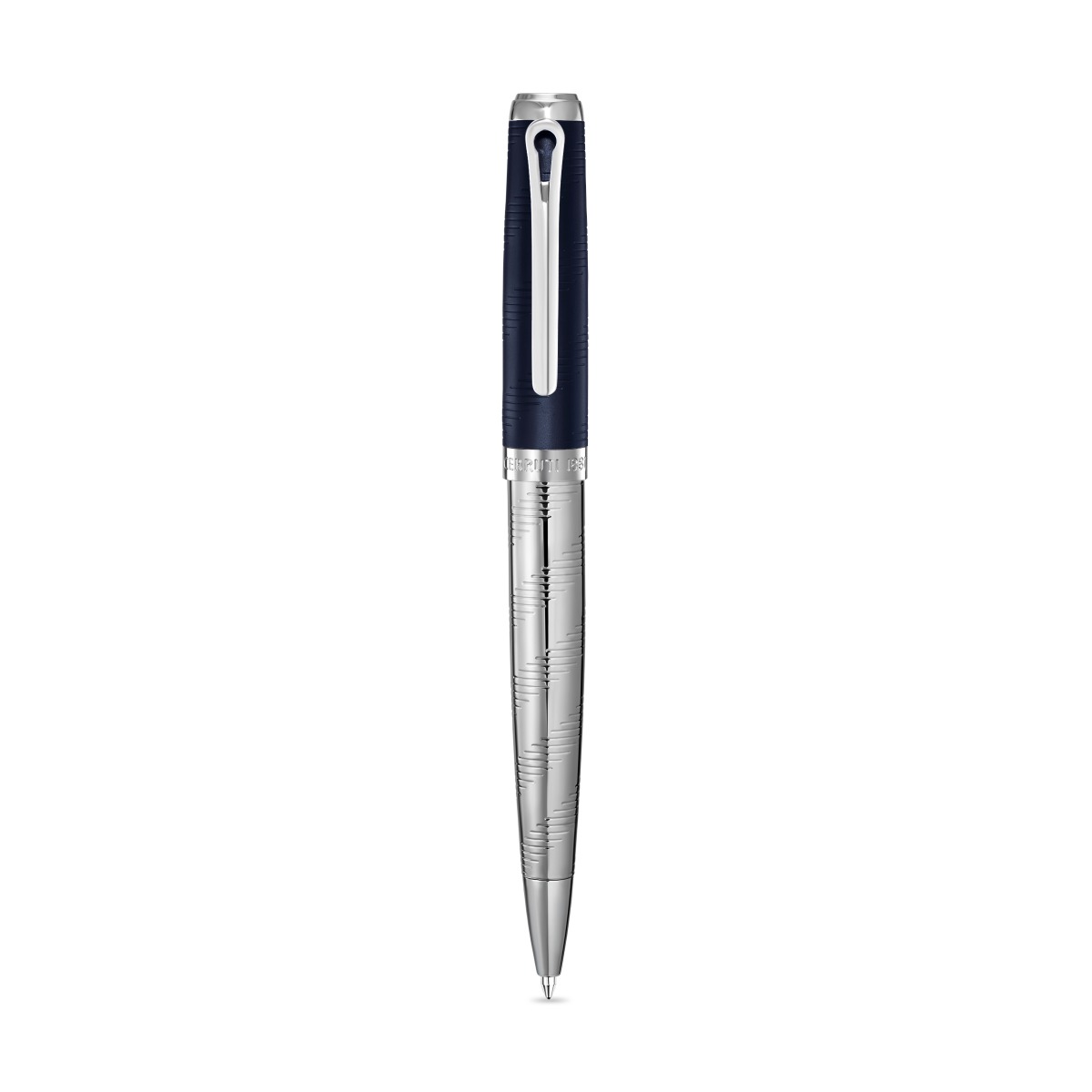 Cerruti 1881 Ugo Line Men's Blue & Silver Ballpoint Pen