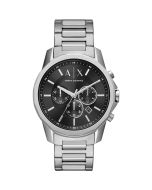 Armani Exchange watch for men steel black 