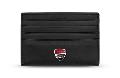 Ducati LUCCA card holder for men 6cc black leather