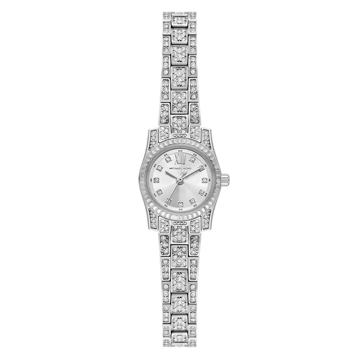 Michael Kors Mini Lexington Pave Silver-Tone Women's Watch