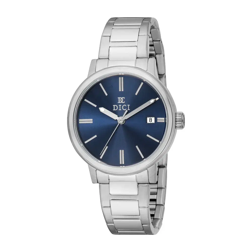 DICI Milano Men's Blue Dial Silver Stainless Steel Watch