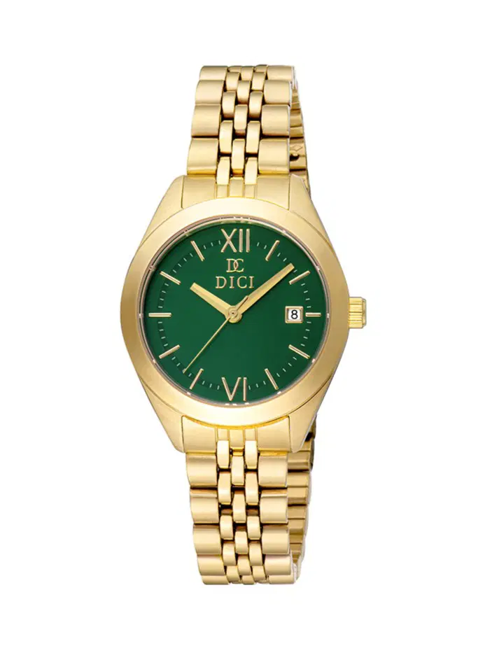 DICI Milano Giorgia watch for women stainless steel gold , Green
