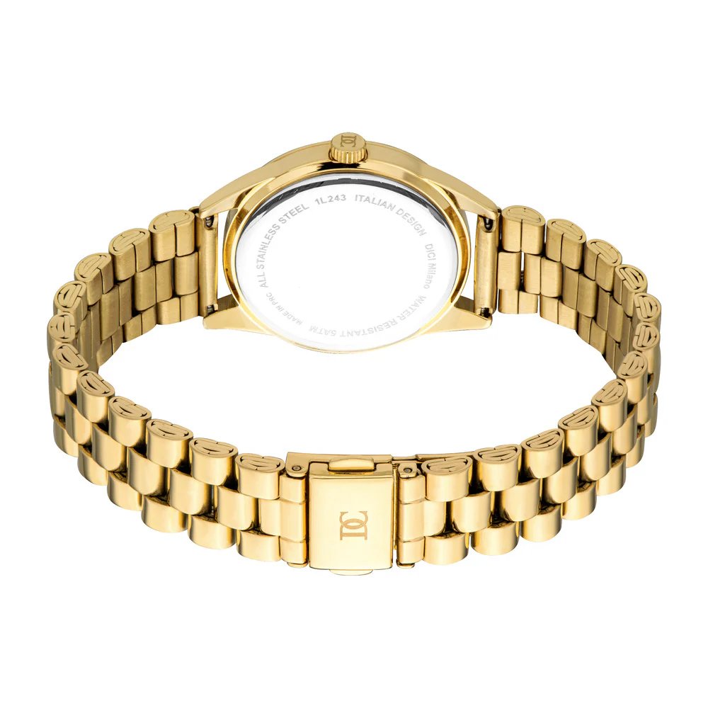 DICI Milano Sierra watch for women stainless steel gold with crystal