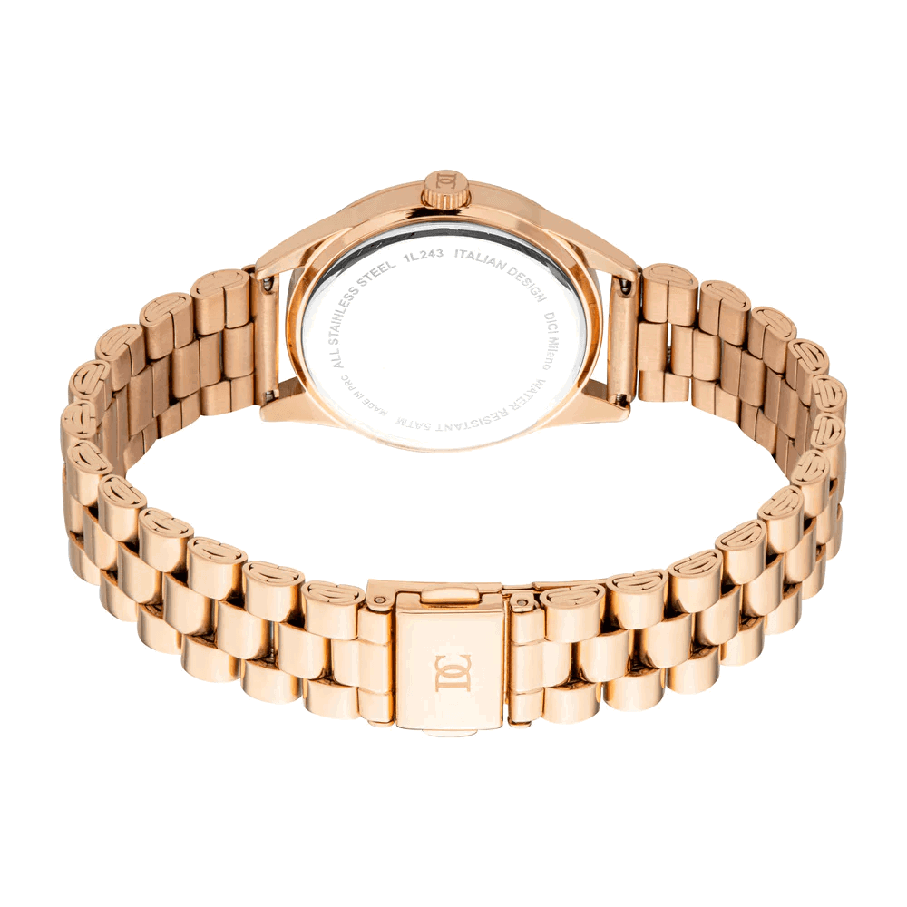 DICI Milano ladies Quartz watch stainless steel rose gold