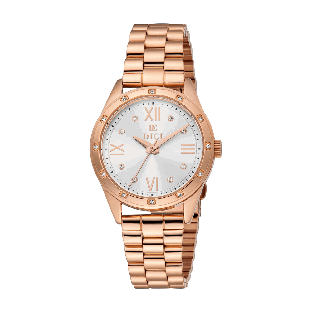 DICI Milano ladies Quartz watch stainless steel rose gold