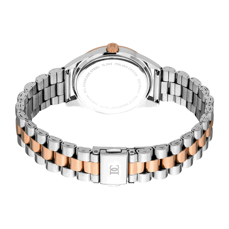 DICI Milano ladies Quartz watch steel rose gold , MOP