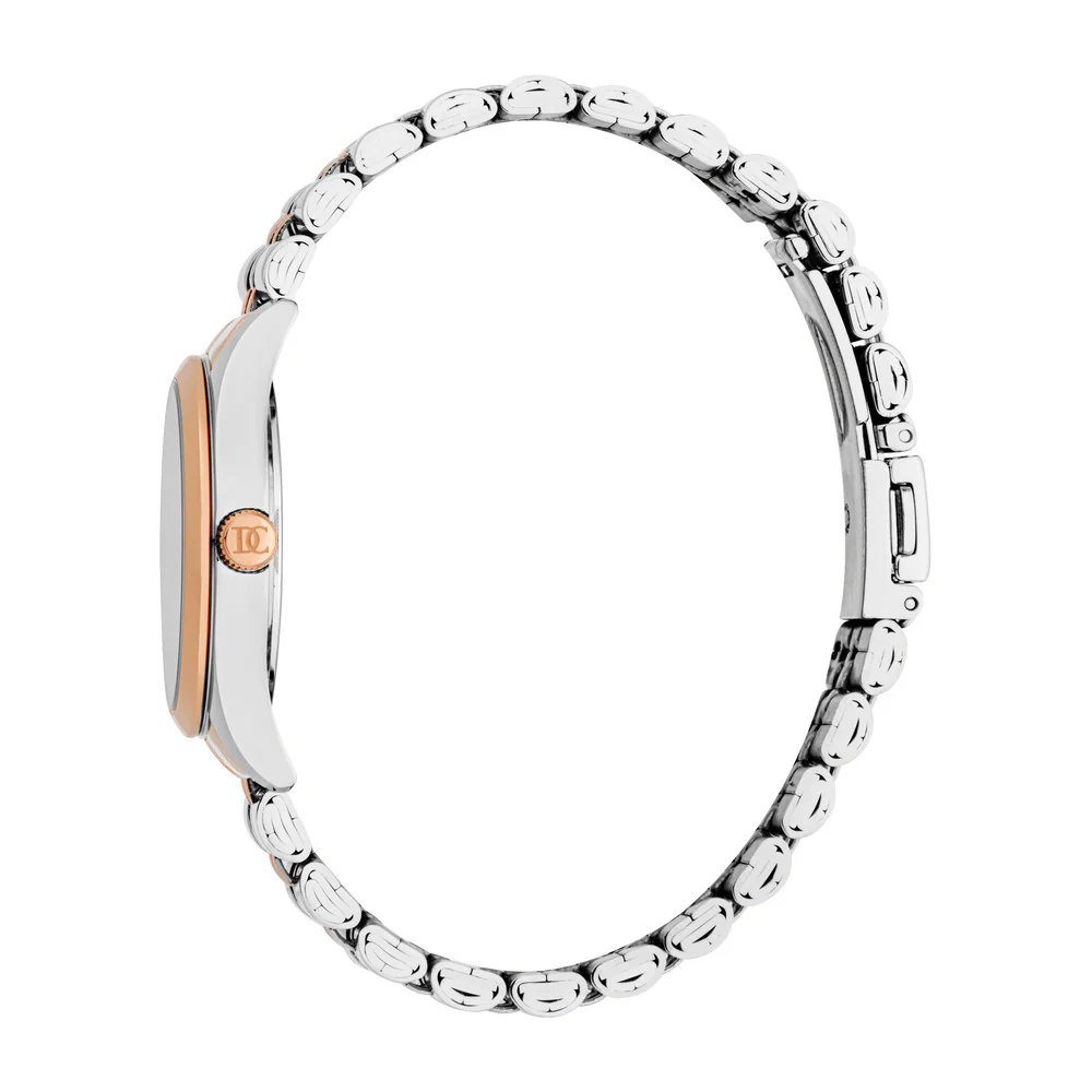 DICI Milano Quartz watch for women steel rose gold , Silver