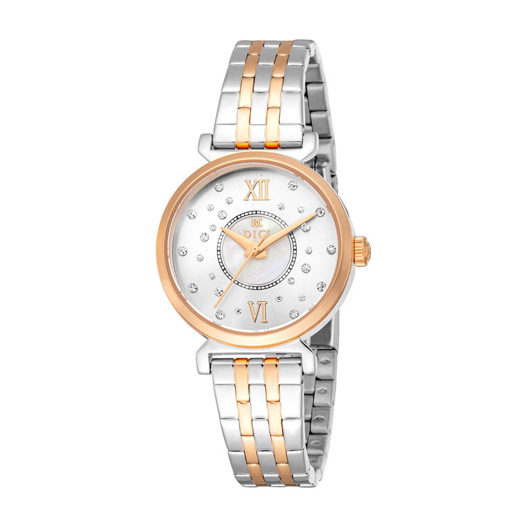DICI Milano Aria women watch stainless steel rose gold , Silver