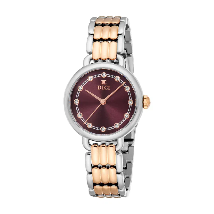 DICI Milano Romola Women’s Watch Two-Tone & Burgundy