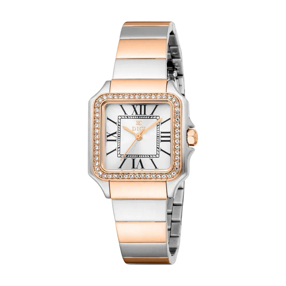 DICI Milano Women's Silver & Rose Gold - Steel Watch