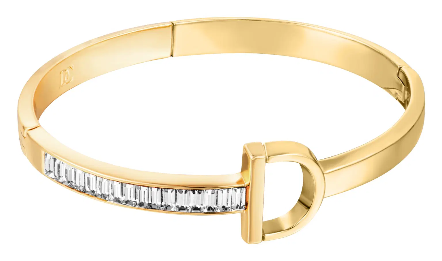 DICI Milano sara women bangle steel gold with crystal