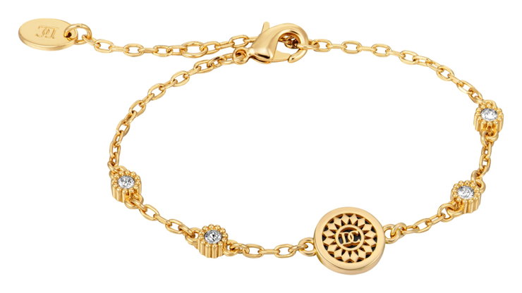 DICI Milano splende women bracelet steel gold with crystal