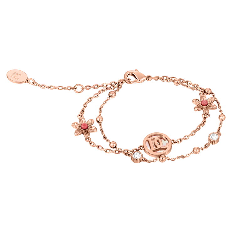 DICI Milano viola bracelet for women rose gold with crystal