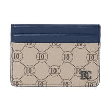 Dici Milano Beige Monogram Card Holder - Navy Blue 
