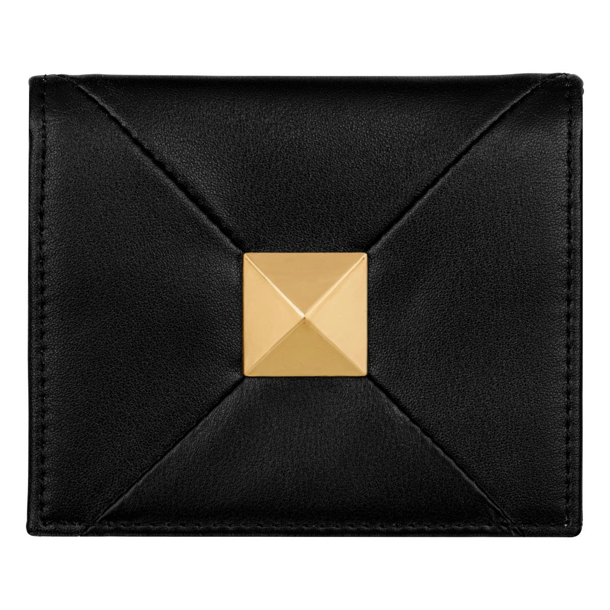 DICI Milano leather card holder for women 4cc black